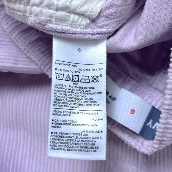 Old Navy Girls High-Waisted Baggy Wide-Leg Corduroy Pants Size 6 - Picture 12 of 12